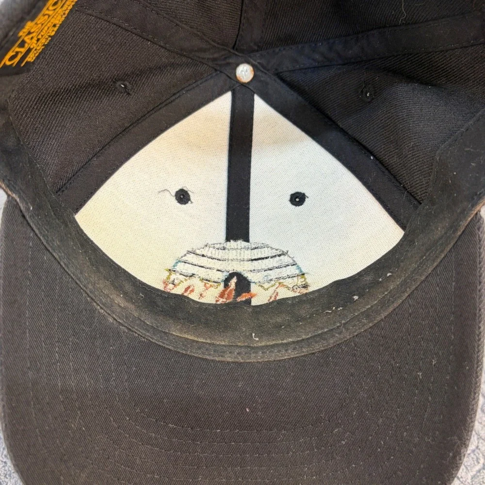 Mountain Sunset Embroidered Black Snapback Hat Baseball Cap Mens Adjustable